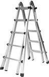 MUNK Gelenkleiter 32017 silber 4x 5 Sprossen, H: 530,0 cm