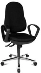 Topstar Bürostuhl Syncro Steel, 8929 G20 Stoff schwarz, Gestell chrom Topstar Bürostuhl Syncro Steel, 8929 G20 Stoff schwarz, Gestell chrom