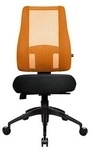 Topstar Bürostuhl Lady Sitness® Deluxe, LT20B0W504 Stoff orange, Gestell schwarz Topstar Bürostuhl Lady Sitness® Deluxe, LT20B0W504 Stoff orange, Gestell schwarz