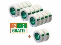 12 + 2 GRATIS: Scotch Magic™ Tape Klebefilm matt 19,0 mm x 33,0 m 12 Rollen +