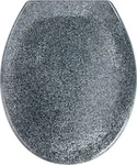 WENKO WC-Sitz mit Absenkautomatik Ottana grau, granit, 1 St.