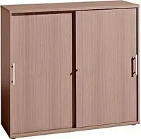 HAMMERBACHER Schiebet&uuml;renschrank, V1753S/N/N/RE nussbaum 2 Fachb&ouml;den 120,0 x...