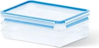 emsa Frischhaltedose CLIP & CLOSE 9,5 cm hoch blau 1,0 l, 1 St. transparent