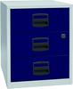 BISLEY Home Rollcontainer lichtgrau, oxfordblau 3 Auszüge 41,3 x 40,0 x 52,8 cm