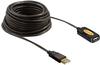 DeLOCK USB 2.0 A Kabel Verlängerung 10,0 m schwarz