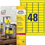 AVERY Zweckform L6103-20, AVERY Zweckform wetterfeste Folienetiketten L6103-20 gelb