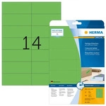 Herma 5061, HERMA Etiketten 5061 gr&uuml;n 105,0 x 42,3 mm, 20 Blatt