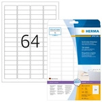 Herma 4201, HERMA Sichtreiter-Etiketten 4201 wei&szlig; 45,7 x 16,9 mm, 25 Blatt