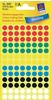 AVERY Zweckform Klebepunkte 3090 rot, weiß, grün, blau, gelb, schwarz Ø 8,0...