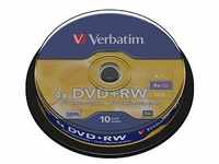 10 Verbatim DVD+RW 4,7 GB wiederbeschreibbar