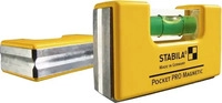 STABILA Wasserwaage Pocket Pro Magnetic 17768, Kunststoff 7 cm