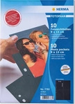 Herma 7783, HERMA Fotosichth&uuml;llen Fotophan 9x13 cm schwarz genarbt, 10 St.