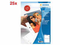250 HERMA Fotosichthüllen Fotophan 13x18 cm weiß genarbt 7564