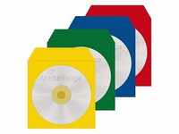 MediaRange 1er CD-/DVD-Hüllen Papier farbsortiert, 100 St.