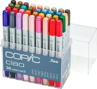 COPIC Ciao D Layoutmarker-Set farbsortiert 1,0 + 6,0 mm, 36 St.