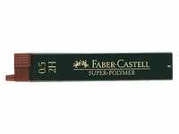 FABER-CASTELL SUPER-POLYMER Bleistiftminen schwarz 2H 0,5 mm, 12 St.