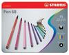 STABILO Pen 68 Filzstifte farbsortiert, 15 St. 6815-6