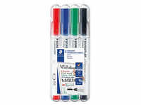 STAEDTLER compact Whiteboard-Marker farbsortiert 1,0 - 2,0 mm, 4 St. 341WP4