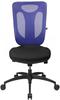 Topstar Bürostuhl Net Pro 100, NN100 T208 Stoff blau, Gestell schwarz