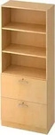 HAMMERBACHER Regalschrank Prokura, V7300/3/3/RE ahorn 80,0 x 42,0 x 200,4 cm, 1...