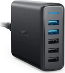 Anker A2054L11, ANKER PowerPort 5 Ladeadapter schwarz, 63 Watt