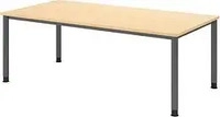 HAMMERBACHER HS2E h&ouml;henverstellbarer Schreibtisch ahorn rechteckig, 4-Fu&szlig;-Gestell