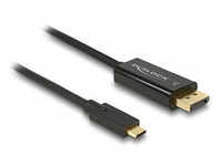 DeLOCK USB C/DisplayPort Kabel 4K 60Hz 1,0 m schwarz 85255