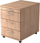 HAMMERBACHER 1606 Rollcontainer nussbaum 4 Ausz&uuml;ge 42,8 x 58,0 x 59,0 cm