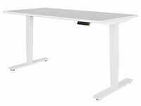 AMSTYLE elektrisch höhenverstellbarer Schreibtisch weiß ohne Tischplatte,