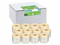 DYMO Endlosetikettenrollen für Etikettendrucker S0722540 weiß, 57,0 x 32,0 mm, 12 x