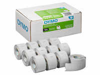 DYMO Endlosetikettenrollen für Etikettendrucker S0722370 weiß, 28,0 x 89,0 mm, 12 x