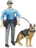 bruder bworld 62150 Polizist mit Hund Spielfiguren-Set