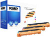 KMP B-T125X cyan, magenta, gelb Toner kompatibel zu brother TN-247C/M/Y, 3er-Set