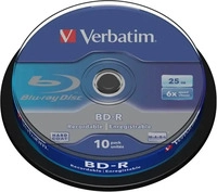 Verbatim 43742, verbatim Blu-ray BD-R 25 GB, 10 St.