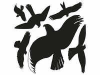 6 AVERY Zweckform Hinweisaufkleber Warnvögel Vogel 7,6 x 12,0 cm