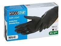 HYGOSTAR unisex Einmalhandschuhe SAFE LIGHT schwarz Größe XL 100 St.