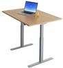 Topstar E-Table elektrisch höhenverstellbarer Schreibtisch buche rechteckig,