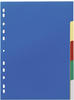 DURABLE Ordnerregister Vollformat blanko blau, gelb, rot, grün, grau 5-teilig,...