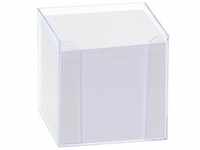 folia Zettelbox LUXBOX transparent inkl. 800 Notizzettel weiß 9907/3