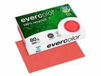 Clairefontaine Recyclingpapier Evercolor himbeerrot DIN A4 80 g/qm 500 Blatt