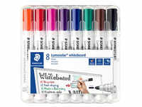 STAEDTLER Lumocolor Whiteboard-Marker farbsortiert 2,0 mm, 8 St. 351 WP8