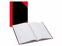 Bantex Notizbuch Chinakladde DIN A6 liniert, schwarz/rot Hardcover 192 Seiten