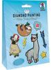 URSUS® Diamond Painting Sticker-Set Animal friends mehrfarbig