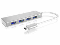 RaidSonic ICY BOX® USB-Hub IB-HUB1425-C3 4-fach silber