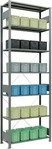 SCHULTE Schwerlastregal MULTIplus 150 12742 silber 100,0 x 40,0 x 300,0 cm