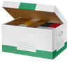 10 Cartonia Archivcontainer weiß/grün 54,8 x 36,4 x 26,8 cm