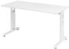 HAMMERBACHER OS614 Schreibtisch weiß rechteckig, 4-Fuß-Gestell weiß 140,0 x...