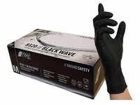 NITRAS® unisex Einmalhandschuhe BLACK WAVE schwarz Größe M 100 St.