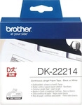 Brother DK22214, brother Endlospapierrolle f&uuml;r Etikettendrucker DK22214 wei&szlig;, 12,0
