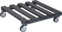 WAGNER design yourself Pflanzenroller GH 0412 Holz anthrazit quadratisch 38,0 x 9,5